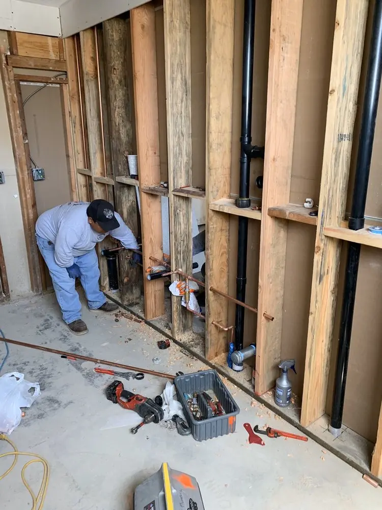 Commercial rough-in plumbing for Gas Line Repair in Central